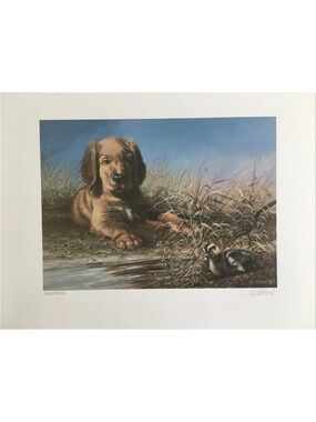 Vintage 1991 peaceful encounter by RJ McDonald 1991 artist of the year,